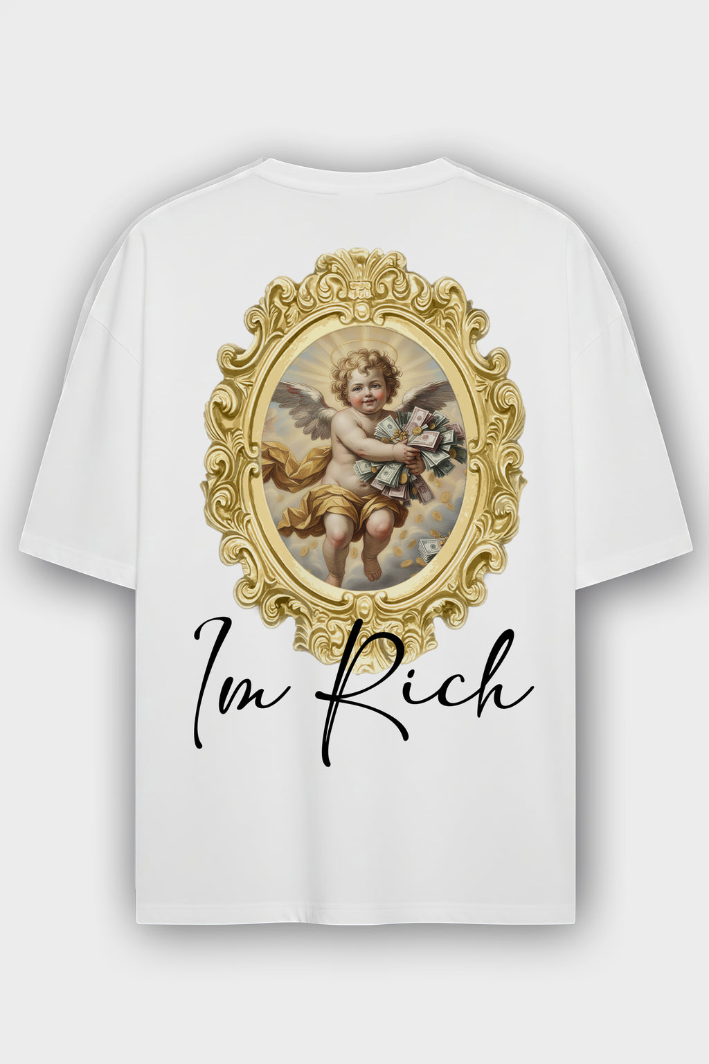 Camiseta Oversized Divine Rich Blanca