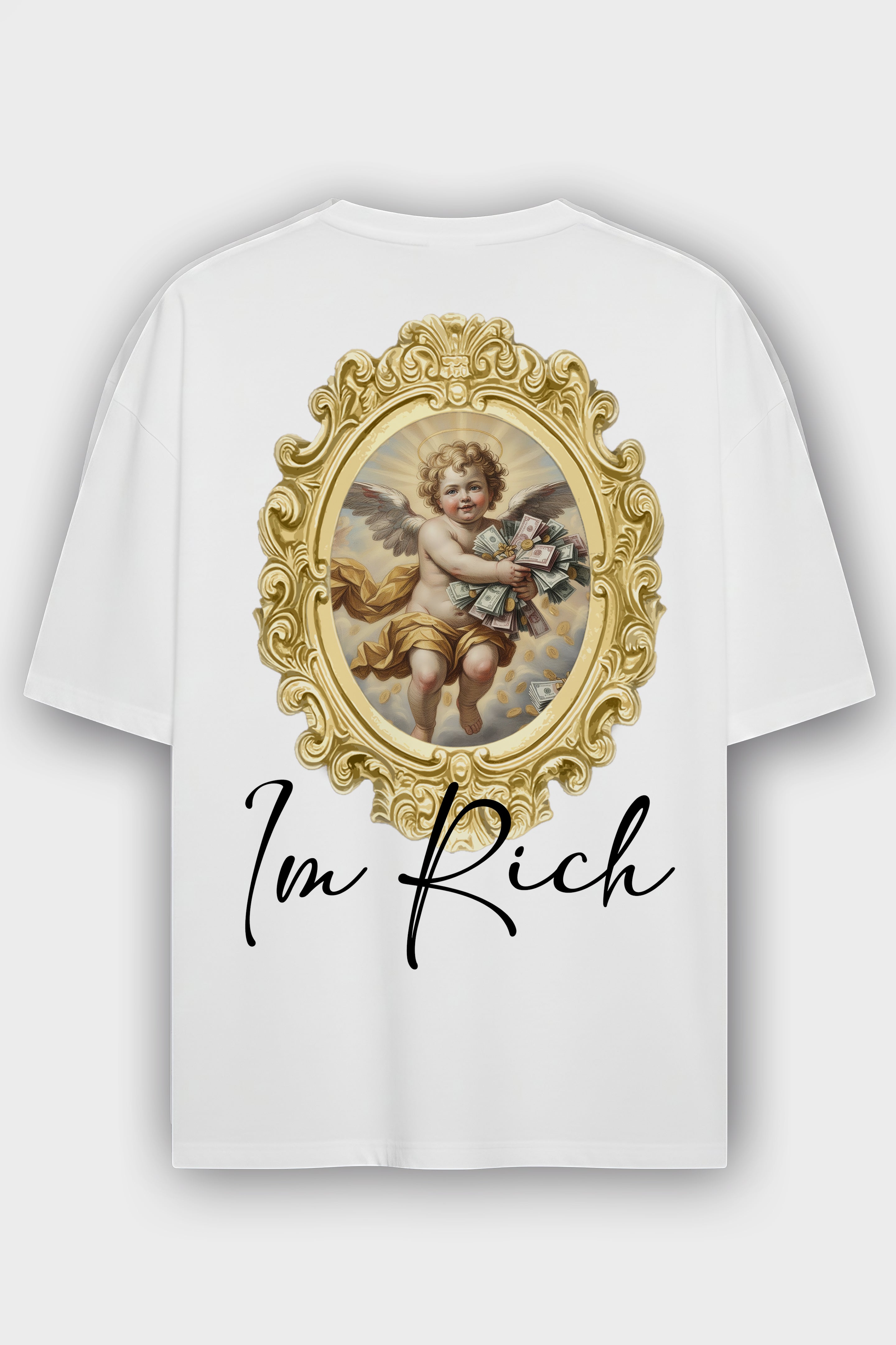 Camiseta Oversized Divine Rich Blanca